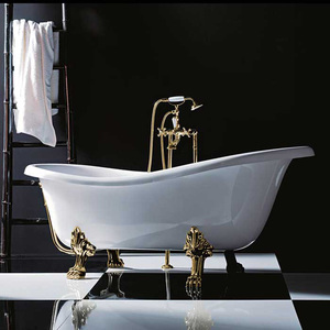 EPOCA COLONNE DE BAIN Outil de tournage chromé Accessoire de salle de bain élégant - Product Image 4