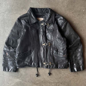 Vêtements streetwear personnalisés à la mode, <span class=keywords><strong>veste</strong></span> en cuir pour homme, style pompier, motard, moto - Product Image 4