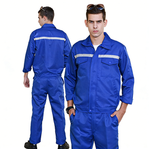 Tenue de travail unisexe Xinsiya Modèle 016 en mélange de coton avec bandes réfléchissantes haute visibilité pour mécaniciens, fournie directement par le fabricant - Product Image 5