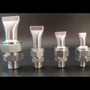 Boquilla de Pulverización de Acero Inoxidable de 3/8 para Limpieza de Fuentes de Agua, Tipo Pico de Pato, Abanico Plano - Product Image 5