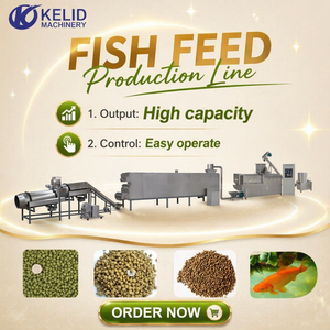 Línea de Producción de Alimentos para Peces de Alta Productividad, Eléctrica, Flotante y Sumergible, para Trucha, Bagre y Carpa - Product Image 1