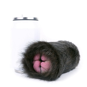 Masturbador de Bolsillo GEEBA Fantasy, Diseño de Gato Negro, Vagina Realista, Peluche Suave de Silicona, Venta al Por Mayor - Product Image 6