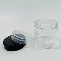 Bocaux alimentaires en PET transparent de 100 ml avec couvercles transparents, bouchons à vis étanches, doublures en mousse, contenants pour les soins de la peau