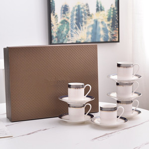 Wholesale Hot Sale Middle East Turkiye Ceramic Cup Saucer <b>Afternoon</b> <b>Tea</b> Hotel Party Coffee <b>Set</b> - Product Image 4