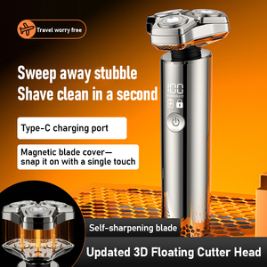 Rasoir électrique rechargeable à triple lame étanche IPX7 de type C humide et sec en gros dans Dicator - Product Image 2