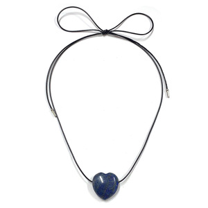 2024 Long Black Rope <strong>Necklace</strong> Simple Heart Natural <strong>Stone</strong> <strong>Necklace</strong> Chain <strong>Necklace</strong> for Women - Product Image 5