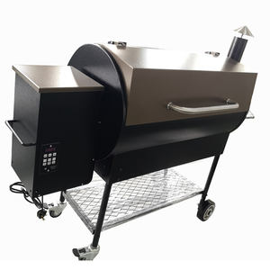 Grill rôtissoire Vertical Portable en acier inoxydable, avec roues, cuiseur électrique pour BBQ d'extérieur, g - Product Image 1
