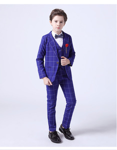 Ensemble <span class=keywords><strong>de</strong></span> costume formel pour garçon <span class=keywords><strong>de</strong></span> haute qualité en coton trois pièces : veste, gilet et pantalon - Product Image 5
