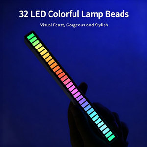 Lámpara de escritorio RGB con control por voz, sincronización rítmica, ambiente musical colorido y luz LED creativa con sensor - Product Image 5