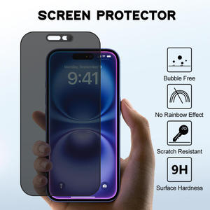Protection d'écran de confidentialité anti-espion et anti-rayures 9H à 28 degrés, personnalisée en usine, pour iPhone 15 16 17 Pro Max Plus - Product Image 2