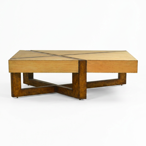 Mesa de Centro de Madera Moderna de Mediados de Siglo, Hecha a Mano, Decorativa y de Lujo para Salas de Estar - Product Image 1