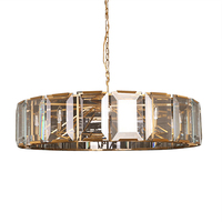 Lustre moderne en cristal de luxe américain, lampe suspendue de luxe pour restaurant, villa, duplex, salon