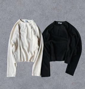 เสื้อยืดแขนยาวผู้ชายคุณภาพสูง ทรงหลวม สไตล์วินเทจ สามารถสั่งทำพร้อมโลโก้และออกแบบส่วนตัวได้ - Product Image 3