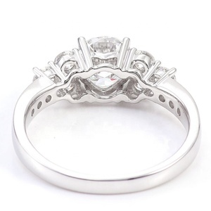 Lab grown Luxury Iced Out Bling Rings VVS Moissanite Diamond Hip Hop Jewelry para hombres mujeres regalo 925 Silver CVD Diamond ring - Product Image 2