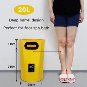 Bolsa de almacenamiento de agua portátil con estampado personalizado de 20L, cubo plegable <span class=keywords><strong>para</strong></span> exteriores, práctico jardín, Camping, Picnic, cubo plegable <span class=keywords><strong>para</strong></span> lavar - Product Image 2