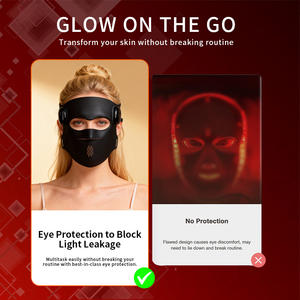 EYCO Máscara de Terapia de Luz LED con Diseño 3D, Máscara de Belleza Facial con Luz Roja PARA EL Acné, Terapia de Luz LED Inalámbrica - Product Image 5