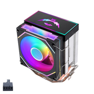 QiuzAim 2011 all'ingrosso 90mm RGB <span class=keywords><strong>CPU</strong></span> torre di raffreddamento 4 tubi di calore in rame per X99 AM4 Gaming PC controllo della temperatura - Product Image 4