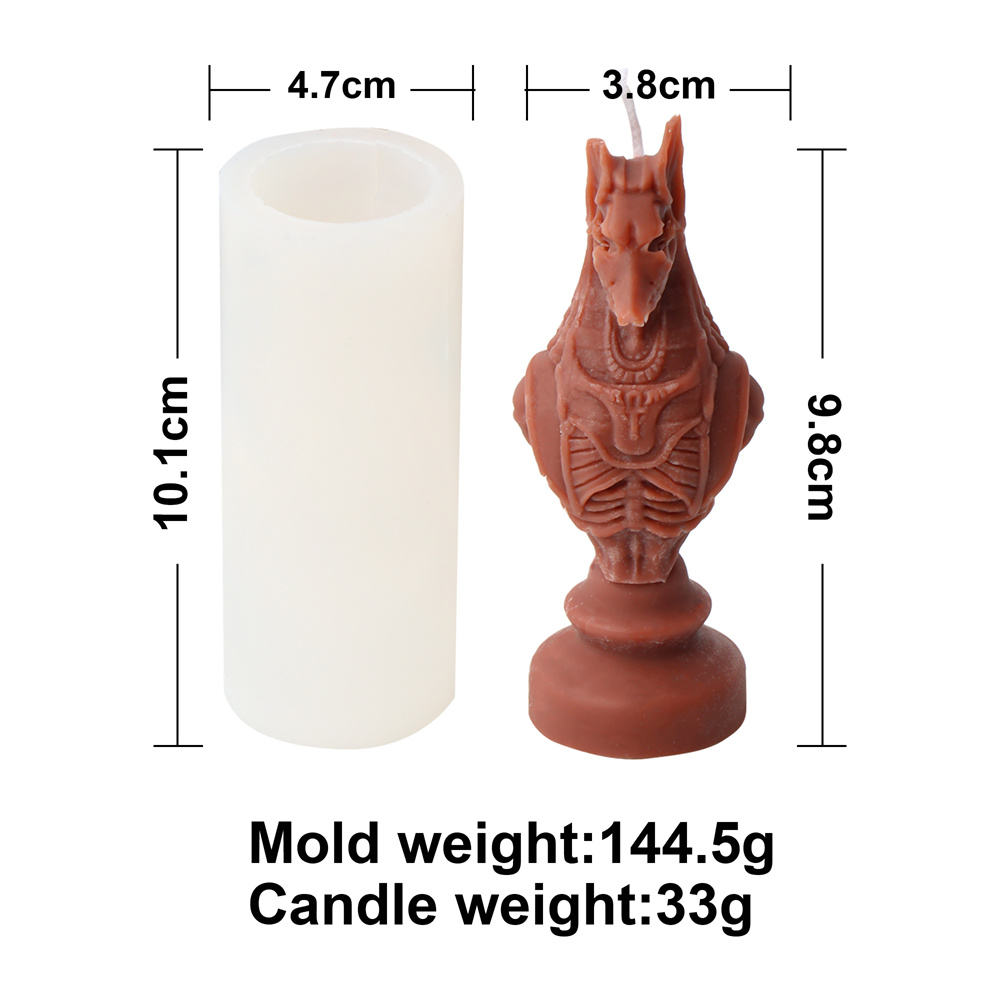 Échecs Caractère Bougie Moule F