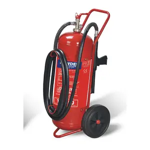 A 4B C E Brandklassifikation 100 kg ABC Trocknes chemisches Pulver DCP Trolley-Typ Rad-Feuerlöscher für Lagerhaus