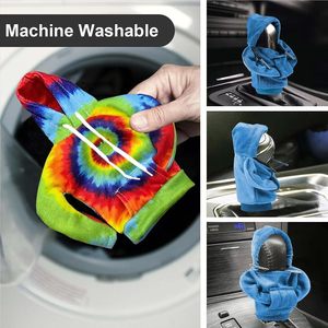 Gear Shift Knob Hoodie Cover Car Automatic Shift <span class=keywords><strong>Protector</strong></span> Cover Warm Universal Auto Knob Gear Stick <span class=keywords><strong>Protector</strong></span> para hombres y mujeres - Product Image 6