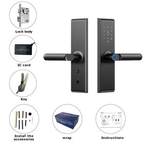 Tuya High-End Luxury Wood <b>Smart</b> Fingerprint Password <b>Lock</b> for Office Hotel Home Indoor with Cloud Data Storage Wi-Fi Network - Product Image 6
