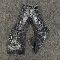 DiZNEW Jeans Homme Haute Qualité Vente en Gros 2026 Designer Sculpted Retro Jeans Homme Coupe Ample