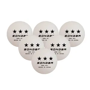 SONGBA-pelota de tenis de mesa de 3 estrellas, pelota de Ping Pong de fábrica personalizada, venta al por mayor