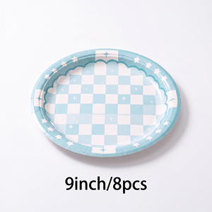 Piatti di <span class=keywords><strong>Carta</strong></span> Resistenti 9 10 13 Pollici, Grandi Piatti Usa e Getta per BBQ, Feste, Buffet, Catering, Fornitura all'Ingrosso Diretta - Product Image 6