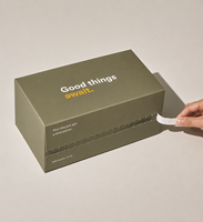 Kunden spezifische flache Kraftpapier-Reißverschluss-Karton-Express-Box Bunte Verpackung für Socken Pelz Personal isierte flache Karton-Verpackungs box