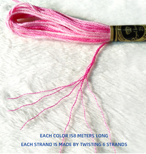 100% Cotton 26S/2*6 12 cái/hộp 482 Màu Sắc Nhuộm Mô Hình Tay Dệt <span class=keywords><strong>Cross</strong></span> Stitch Chủ Đề 8 mét/cái Cho May Và Tự Làm Thêu - Product Image 6