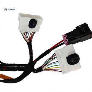 Faisceau de câblage principal du tableau de bord du véhicule, assemblage dense multi-branques, connecteur noir-rose, personnalisé OEM 12V 24V - Product Image 5