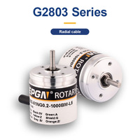 Encodeur incrémental synchrone à bride de petite taille REPGN G28, phases ABZ 1-3600PPR, IP54/IP65, optique, DC5V-30V