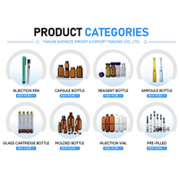 Ampoule à baïonnette 3-10ml personnalisée flacon de poudre lyophilisée flacon de solution cosmétique de beauté avec une capacité de 15ml de gouttes oculaires