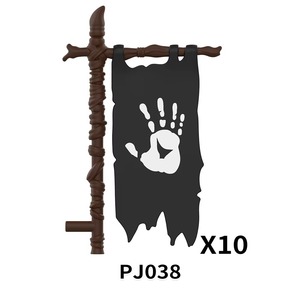 Jouets Cadeaux pour Enfants Briques d'Action en Plastique ABS Loup Blanc Loup Noir Loup Brun Loup Gris Drapeau de Bataille Médiévale Ensemble de Blocs DIY pour - Product Image 5