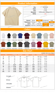 Camisetas <span class=keywords><strong>Pro</strong></span> Club de Alto Gramaje 280Gsm de Alta Calidad para Hombre con Impresión Personalizada Bajo Demanda - Product Image 3