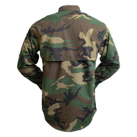 Vêtements de chasse sportifs de style jungle classique, chemise camouflage respirante décontractée