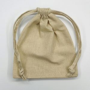 Muslin <b>Drawstring</b> <b>Pouch</b> Bag in Stock Jewelry Package Cheap Price Cotton Biodegradable Screen Printing Promotion Accept Allright - Product Image 5