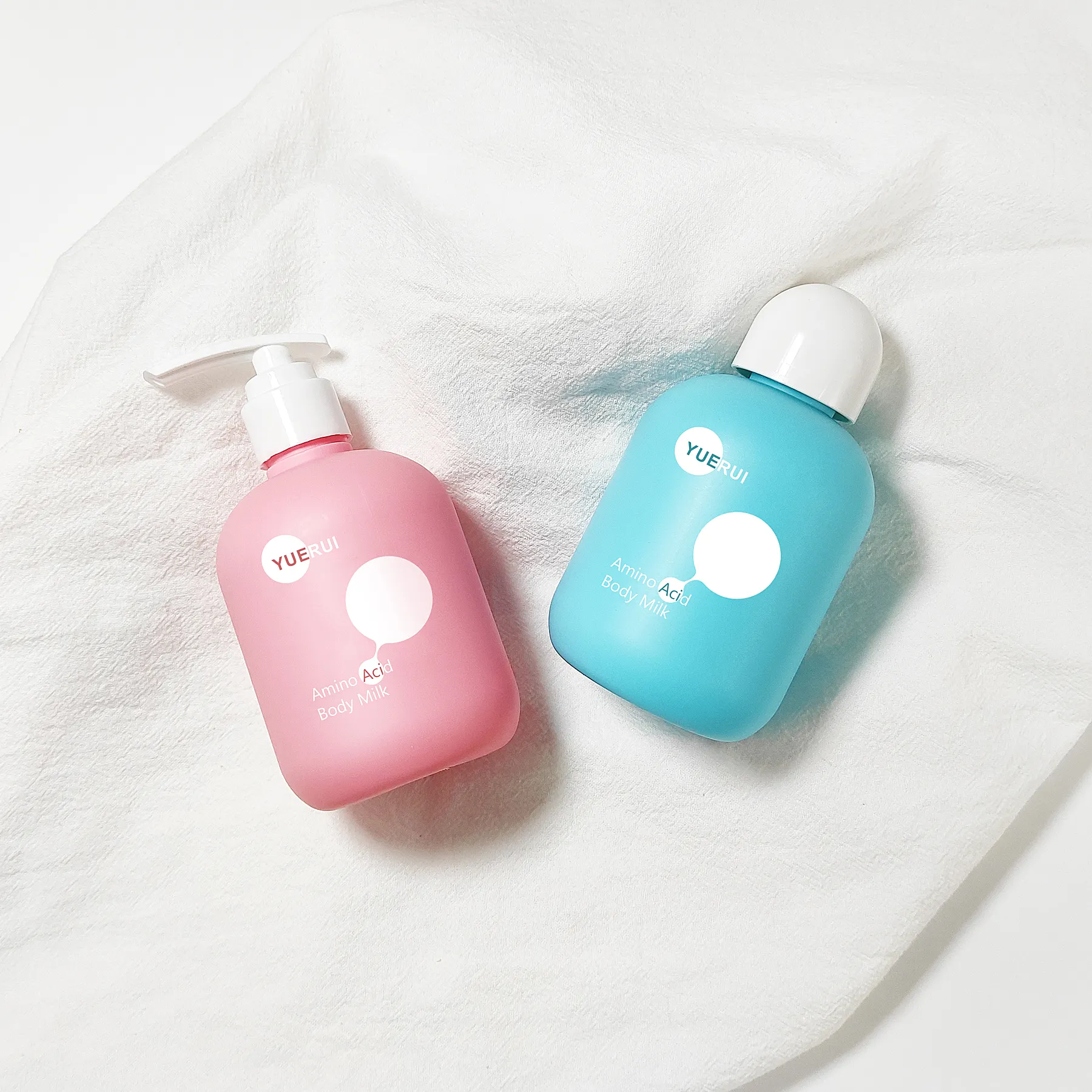 Plastic Bottle Manufacturer Empty Cute Baby Bath Soap Bottle PE Soft Touch Container Shower Gel Shampoo Products Pump Bottle
