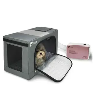 Taşınabilir katlanabilir Pet kurutma kutusu Pet saç kurutma makinesi odası küçük ve orta boy kedi köpek