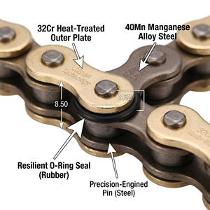 Chaîne de <span class=keywords><strong>moto</strong></span> à joint torique durable de qualité supérieure HD VX 420 428 428 <span class=keywords><strong>520</strong></span> 520h chaîne pour <span class=keywords><strong>moto</strong></span> - Product Image 4