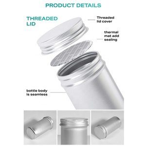Custom Printed logo Medicine <b>Pill</b> Metal Aluminium Tin Can Food Grade Coffee Tea Storage Jar <b>Container</b> with Lid - Product Image 4