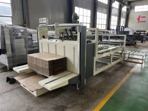 Electric Semi-Automatic <b>Folder</b> Gluer Corrugated Paperboard Cardboard Box Press Pasting Box Machine Carton Box folding Gluing - Product Image 2