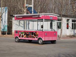 Foodtruck Concession Mobile Ice Cream Coffee Pizza BBQ Hotdog Fast Food Truck Trailer Cuisine entièrement en acier inoxydable à vendre USA - Product Image 4