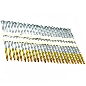 Clous en <span class=keywords><strong>bande</strong></span> plastifiés pour charpente, tête pleine, 21 degrés - Product Image 4