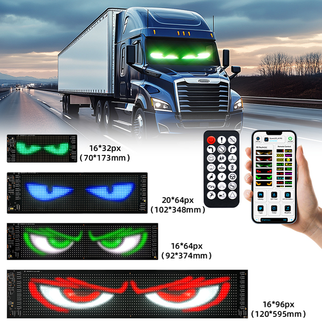 Wholesale RGB LED Devil Eyes Light for Car APP Bluetooth Control Waterproof Grille Auto Decorative Lighting