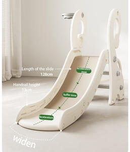 子供用遊園地セットカスタマイズ可能デイケアセンター子供用スライドプラスチックスライドスイング - Product Image 5