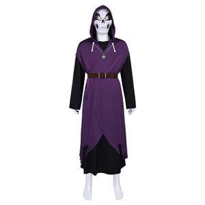 Nuevo Conjunto de Capa con Capucha de Mago Oscuro Medieval, Disfraz de Caballero Cosechador de Cuatro Caballeros para Halloween - Product Image 2