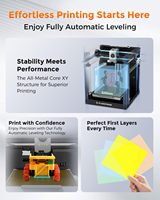 FLASHFORGE AD5X Printer 3D FDM 4-Warna IFS dengan Penyetelan Otomatis Penuh, Kecepatan Tinggi 600mm/s, Nozzle 300C, Volume Cetak 220x220x220mm