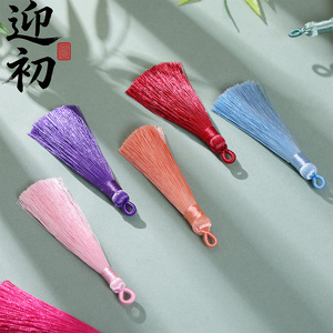 Borla decorativa de poliéster de 8 cm con diseño de bienvenida y comienzo, para marcapáginas, ropa, instrumentos musicales y nudos chinos - Product Image 2