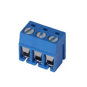 Connecteur de bornes électriques à vis, mini bornier pcb à basse tension pièces, 6 broches